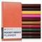 Gallery Leather Pocket Weekly and Monthly Planner 2026, Elegantly Bound Calendar Planner and Notebook with Stylish Gold-Gilded Page Edges, 12 Months - 6 x 3.25 "